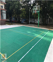 柳州市银监局拼装地板排球场案例