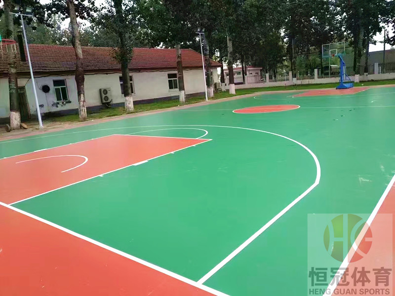 广西硅PU篮球场│硅PU篮球场铺设│广西塑胶