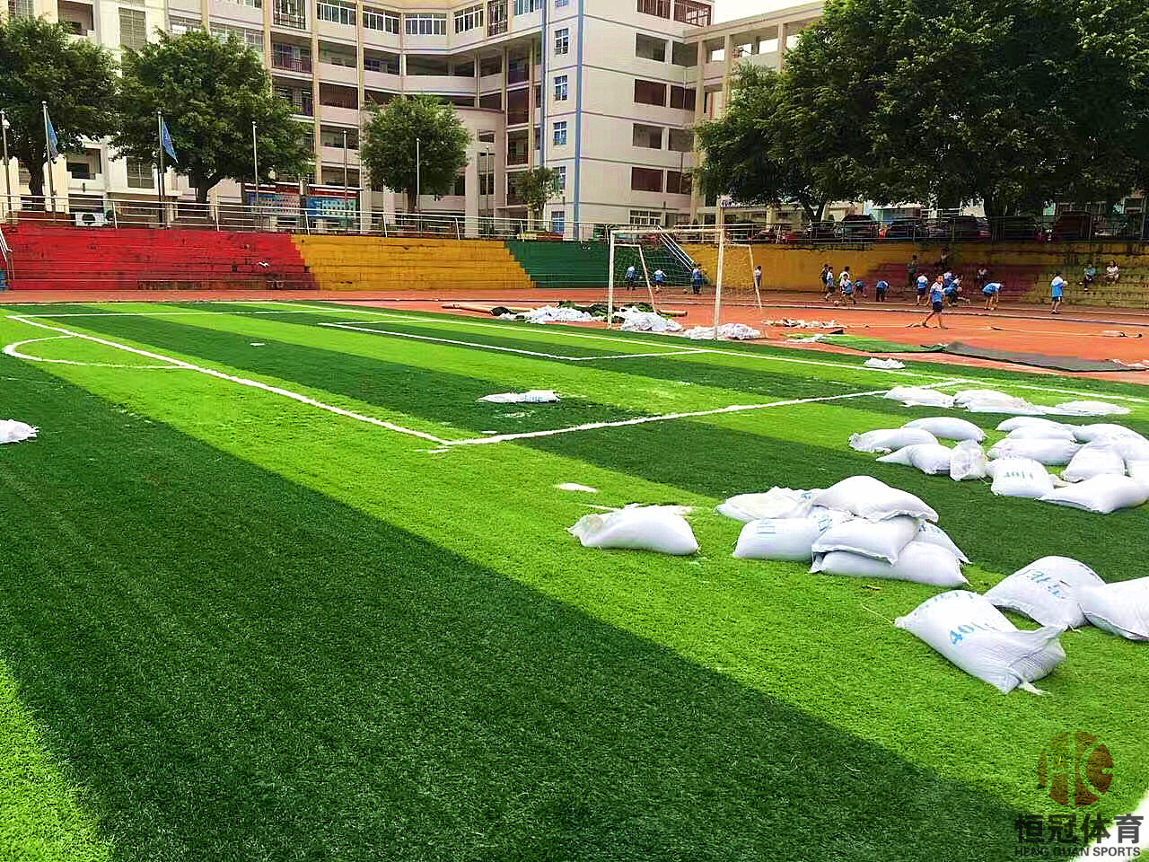 柳州人造草坪足球场建设