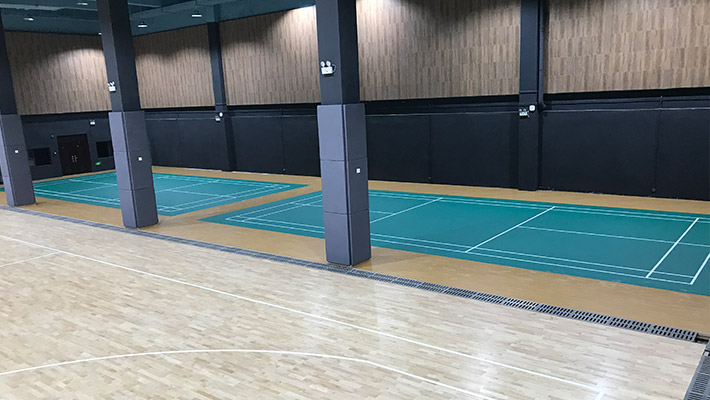 广西木地板篮球场
